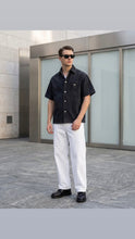 Load image into Gallery viewer, triangle-logo denim shirt
