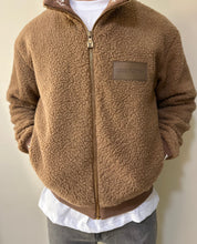 Load image into Gallery viewer, Louis Vuitton Leather Patch Fleece Blouson
