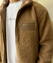 Load image into Gallery viewer, Louis Vuitton Leather Patch Fleece Blouson

