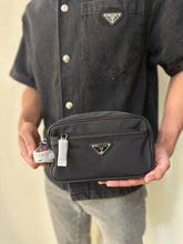 Load image into Gallery viewer, Prada Re-Nylon &amp; Saffiano Leather Travel Pouch
