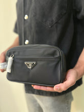 Load image into Gallery viewer, Prada Re-Nylon &amp; Saffiano Leather Travel Pouch
