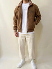 Load image into Gallery viewer, Louis Vuitton Leather Patch Fleece Blouson
